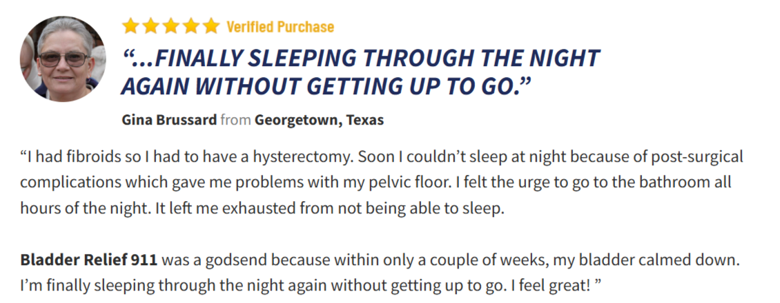 Bladder Relief 911 Customer Reviews